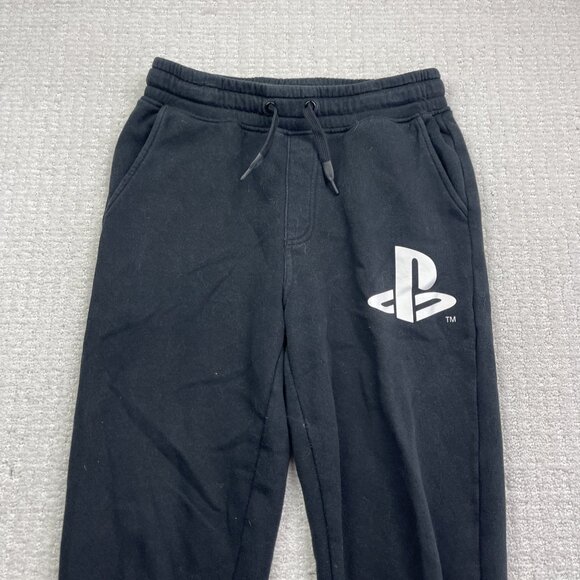 H&M x Playstation Boys Black Graphic Printed Sweatpants Joggers Size 14 Gaming - Picture 2 of 9
